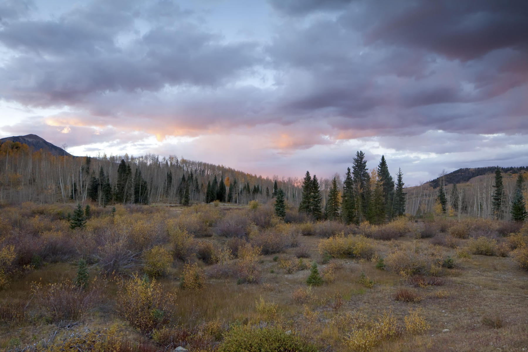 October Sunset west of Telluride, CO  #6638